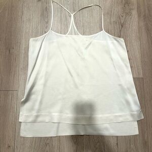 Helmut Lang Cream Silk Camisole Top